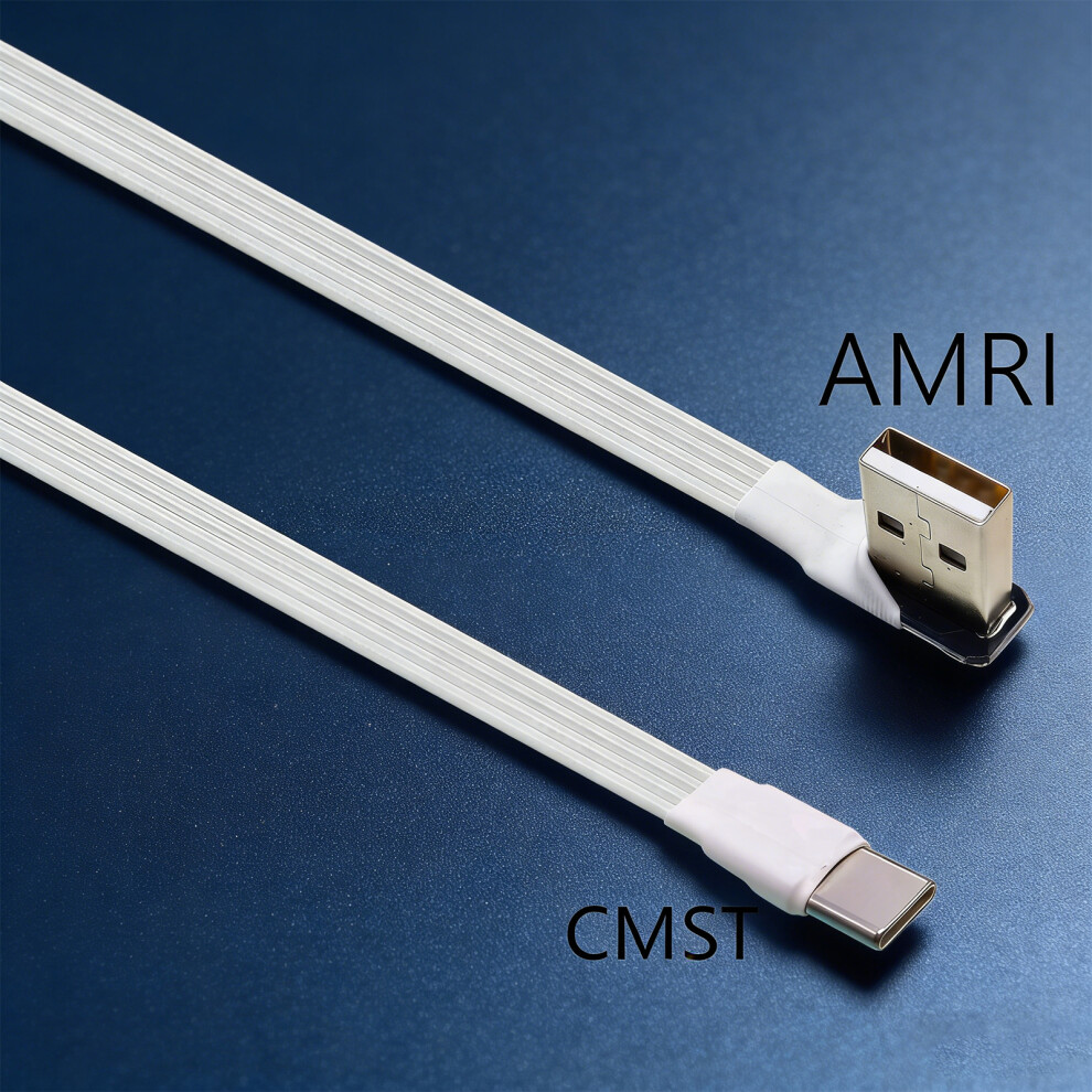 Flat Usb2.0 To Type C Charging Extension Wire 3 Direction Option For 0.2M Amri Cmzw 7695001141666