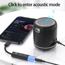 Universal Type C To 35mm Headphone Converter Delivers Clear HiFi Auditory Silver gray