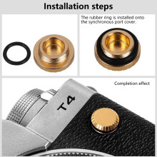 Fashionable Decorative Port Cap For XT30 Camera AntiDust Scratch Resistant Black