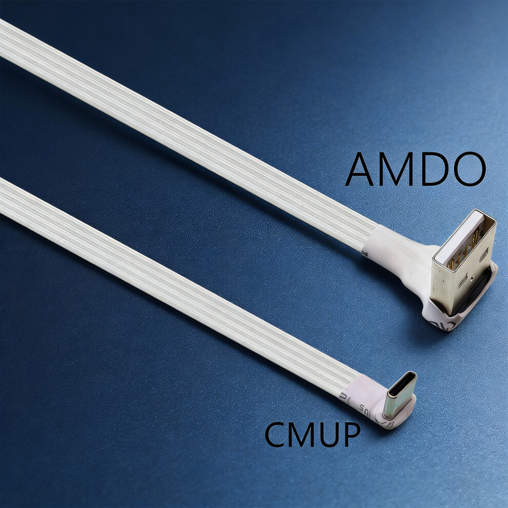 Flexible Tpe Usb A To Type C Data Cable Wire Flat Design For Gaming Devices 2M Amdo Cmzw 7695001141475