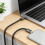 60W USB C To USB C Cable Nylon Braided 90 Degree Elbow Fast Charging Data 2m single bend 1