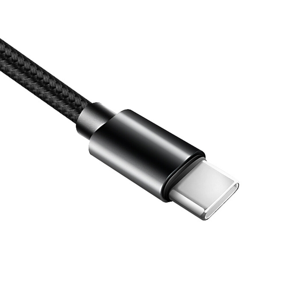Fast Charging 60W Usb C To Usb C Male To Male Cable Angled Tip Nylon 1M Double Bend 7695001123082