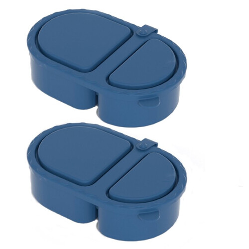2er-Pack Wiederverwendbare Silikon-Snackbehälter mit Deckel für das Mittagessen