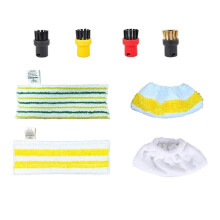 Rundbürsten-Set Aus Mikrofasertüchern für SC2, SC3, SC4, SC5, Easyfix, CTK10, CTK20, SG4/2 und SG4/4 Dampfreiniger