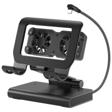 For  Ally X Docking Station 4K@144Hz High Refresh Rate with Dual Fan Cooling 30W Turbo Mode, Handheld Gaming Consoles
