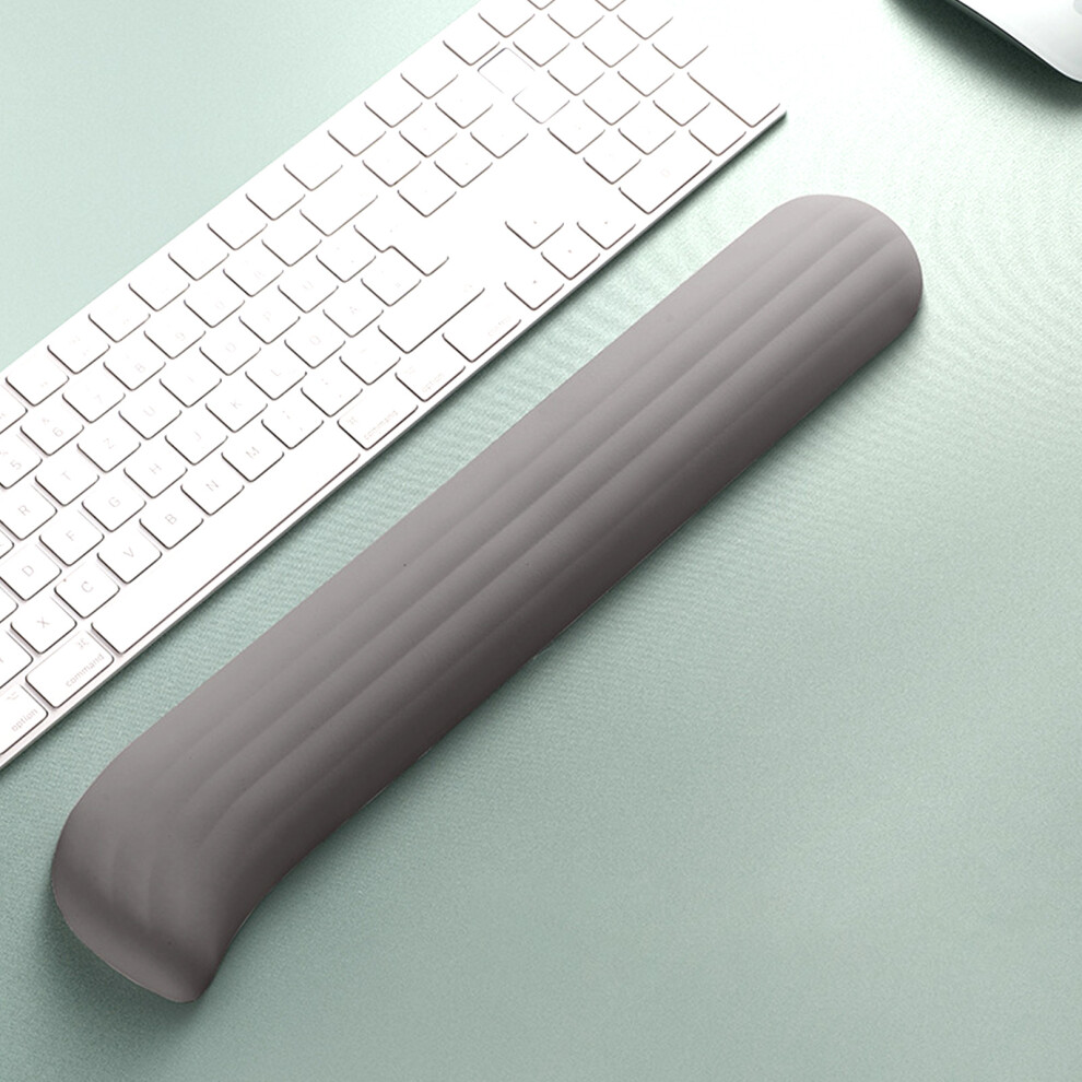 Ergonomic Keyboard Wrist Rest Soft Silicone Desk Wrist Support Keyboard For Pc Gray 7695001122849