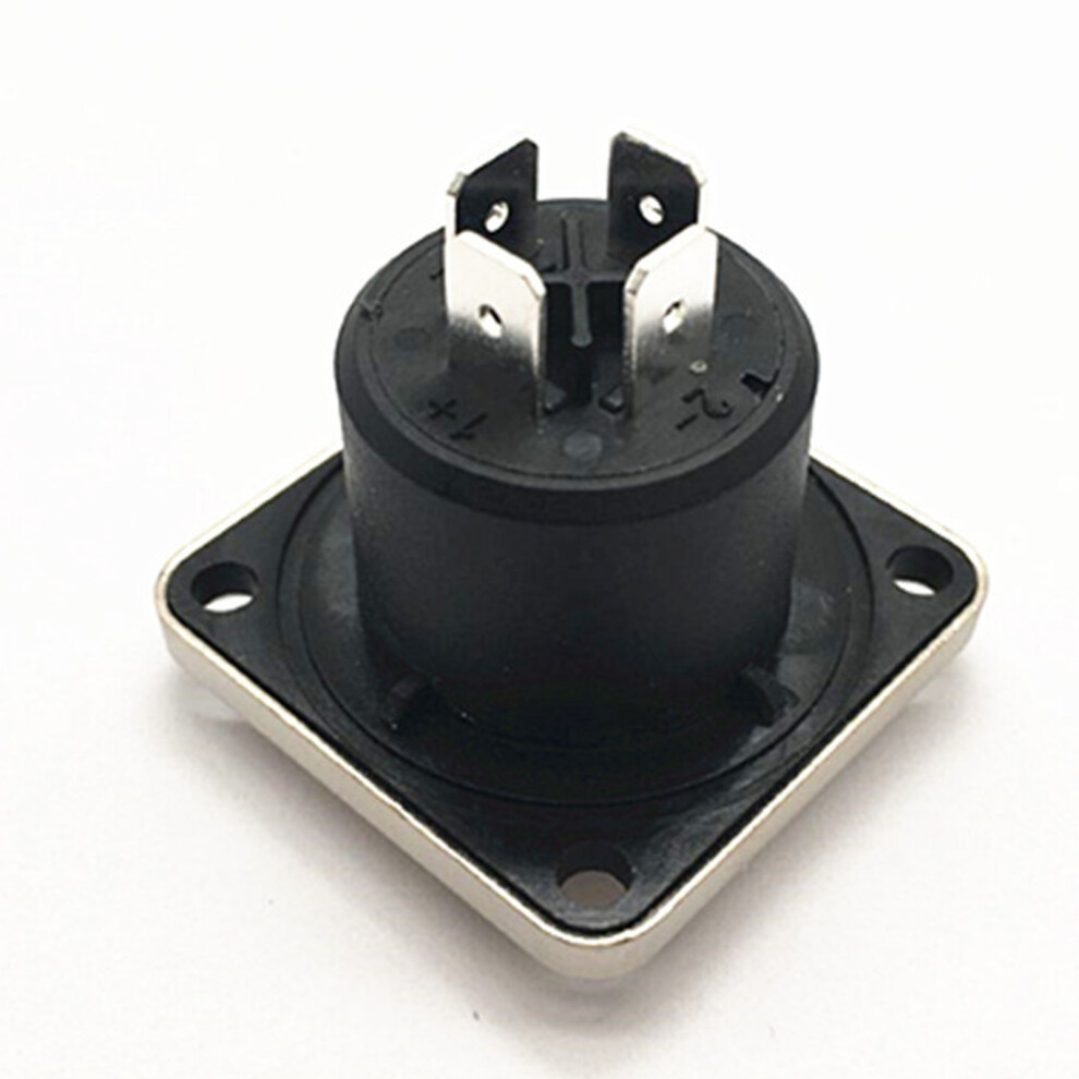 4Pole Speaker Panel Mount Metal Socket Connector For Stage Music Equipment 7695001096737