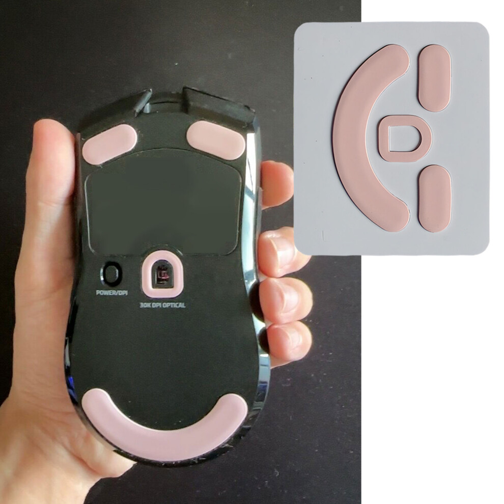 1Set Esportstiger Mouse Skates Mouse Feet For V2 Mouse Smooth Glides Pink 7695001122900