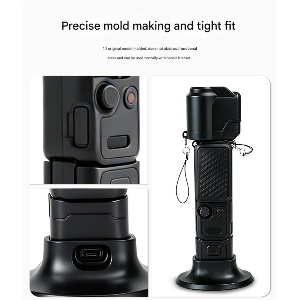 Durability Silicone Case For Pocket 4 Vlogging Camera Shell Full Coverage Color Purple 7695001078139