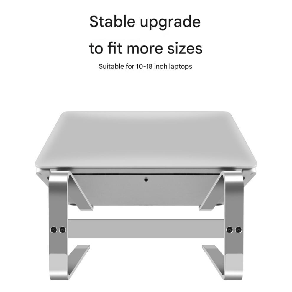 Aluminium Alloy Laptop Stand Bracket Desk Ergonomic Tablet Bracket Desktop Black 7695001108096