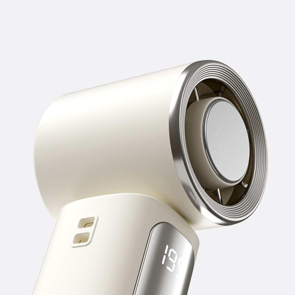 Handheld Cooling Fan Featuring 90 Degree Foldable Design And Superconductor Iced White 7695001114967