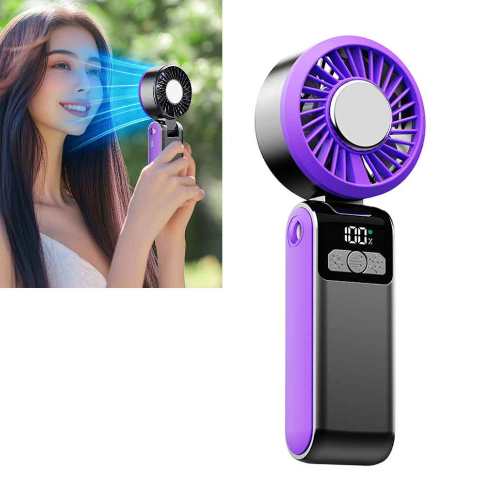 Foldable Neck Fan With Rapid Cooling Feature And Long Battery For Outdoor Gray 7695001050487