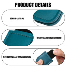 Magnetic PU Leather Pencil Holder For Pencil USB C 1St 2Nd Gen With Magnetic White
