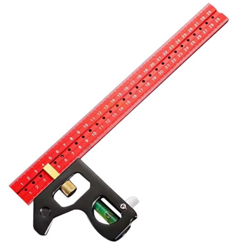 Square Right Angle Ruler Woodwork Protractor Engineers Carpenter Straightedge Multi Combination Measuring Tools 400mm