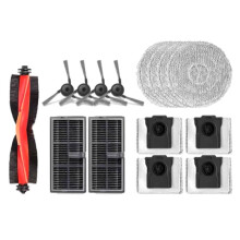 15 Pack Accessories Kit for Mova P50Pro Ultra Replacement Parts Main Side Brush Mop Pads Hepa Filters Vacuum Bags