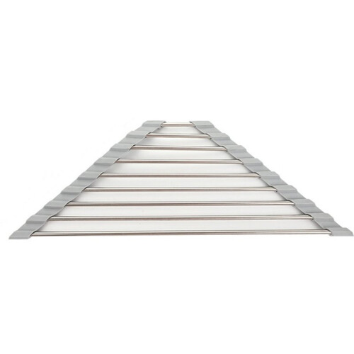 Roll  Triangle Dish Drying Rack Foldable Stainless Steel over Sink Drainer Kitchen Sink Organizer Sponge Rag Holder