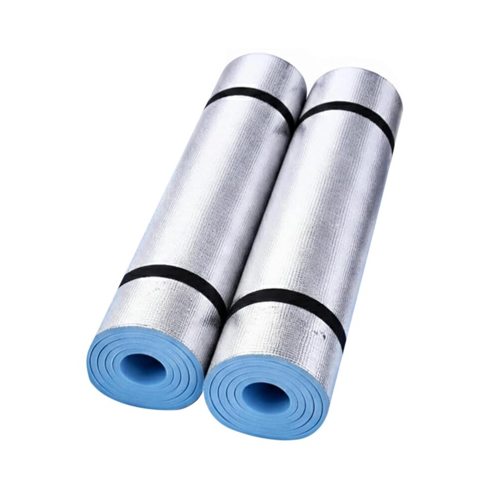 2 Pack Eva Foam Camping&Yoga Mat,6Mm Insulated Waterproof Exercise Mats With Foil Backing,Sleeping Ground Mat(180X50 Cm) 4712372657190