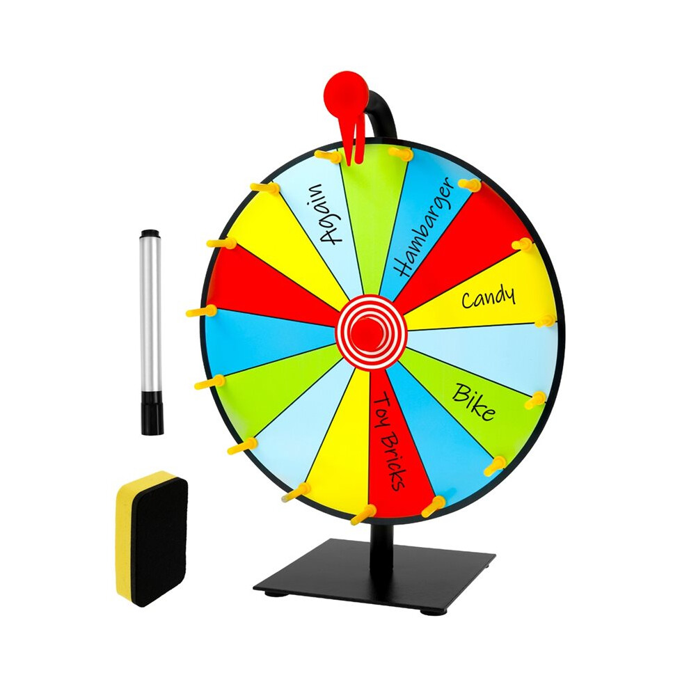 Prize Wheel Diy Interactive Spin Wheel With Board Eraser And Pen Erasable Roulette Spinner For Trade Show Carnival 4712708700712