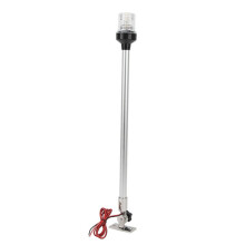 360 LED-Heckleuchte für Boote, 22-Zoll-Ankerleuchte mit Sockel Aus Edelstahl 316