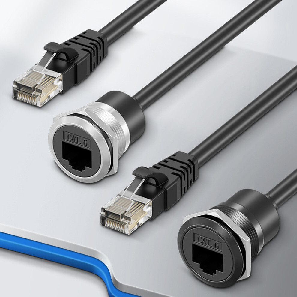Highly Speed Cat6 Rj45 Male To Female Networking Socket Connectors Durability Silver 0.5M 7695001100915