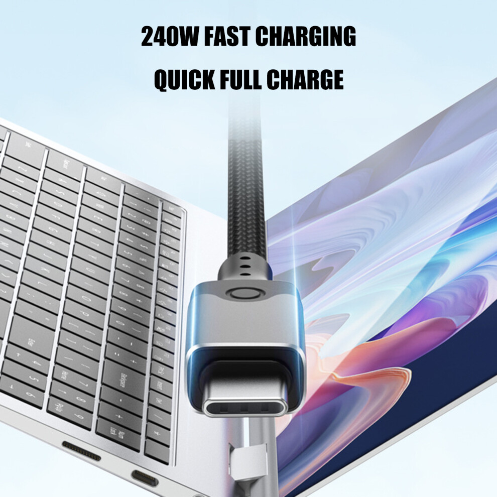 Extension Cable 80Gbps 240W Usb C To Usb C Extension Cable Usb5 Male To Male 0.5M 7695001086158
