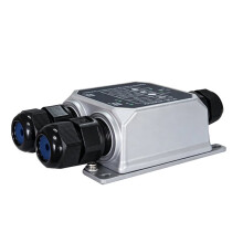 Inyector PoE Gigabit de 3 Puertos y 2,5 G con Alimentación Solar, Repetidor PoE para Exteriores con Clasificación IP67 A Prueba de Agua, 9-57 V CC,