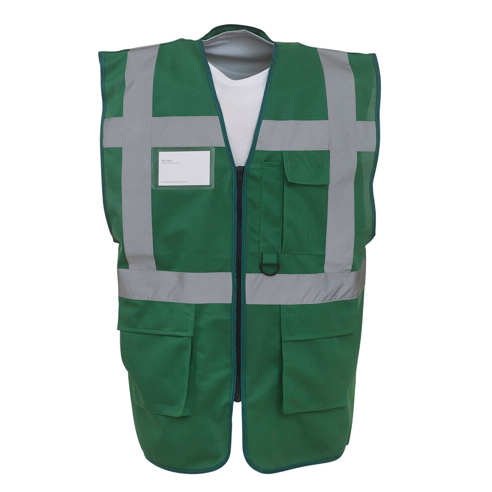 (3Xl, Paramedic Green) Yoko Unisex Adult Executive Hi-Vis Waistcoat 5063527725325