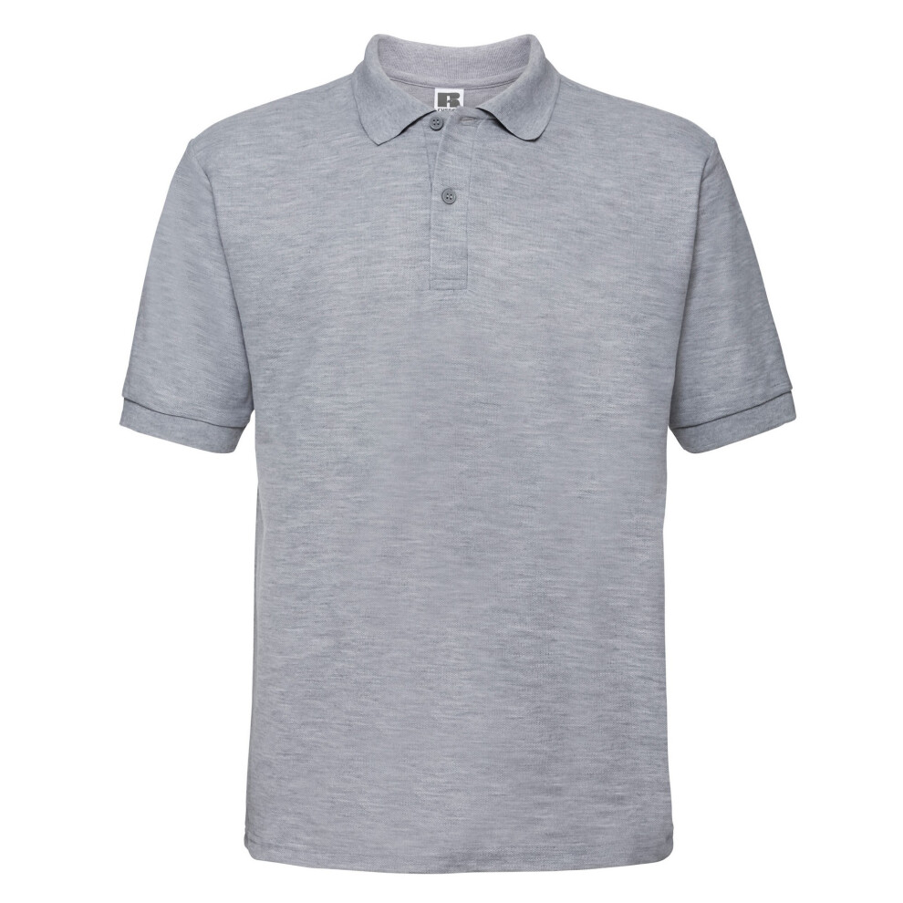 Russell (3Xl, Light Oxford) Mens Polycotton Pique Polo Shirt Multicoloured