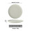 Basic Glazed Ceramic Dinner Set, Nordic Style, Microwave and Dishwasher Safe, 10-Inch 4-Piece Set. 3