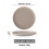 Basic Glazed Ceramic Dinner Set, Nordic Style, Microwave and Dishwasher Safe, 10-Inch 4-Piece Set. 9