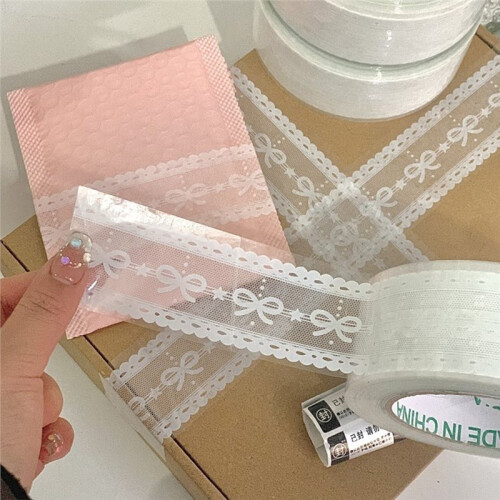 DIY-Geschenkdekorationsband, Transparentes Spitzenband für Feste 1