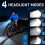Phare de Vélo Intelligent, Étanche et Rechargeable, Rouge 6