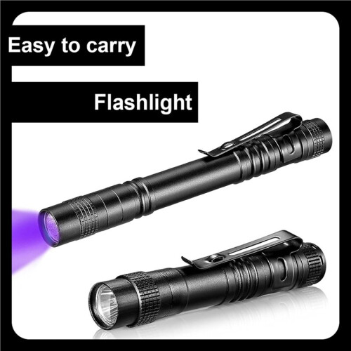 Uv Flashlight Ultraviolet Torch with Pen Clip Detector Portable Led UV Flashlight Led Stains Detection Lamp 1
