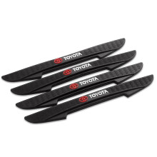 (For Toyota) 4Pcs Car Door Edge Anti-collision Strips Bumper Trim Sticker Accessories For Toyota Rav4 Corolla Chr Yaris Camry Cross Auris TRD