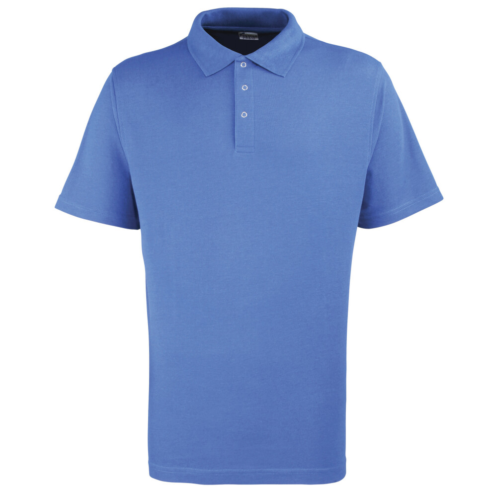 Premier (Xl, Royal) Mens Stud Heavyweight Plain Pique Polo Shirt Multicoloured