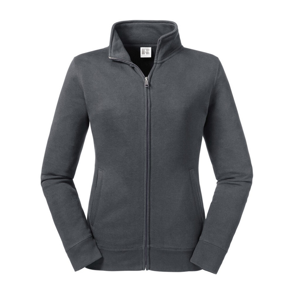 Russell (Xl, Convoy ) Womens/Ladies Authentic Sweat Jacket Grey