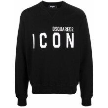 (S, Black) DSquared2 Unisex Adult Cool Icon Logo Sweatshirt