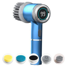 Power Cleaning Brush with 5 Heads & 3 Speeds Electric Scrub IPX7 Water Proof Multifunctional Portable Cleaning Brush