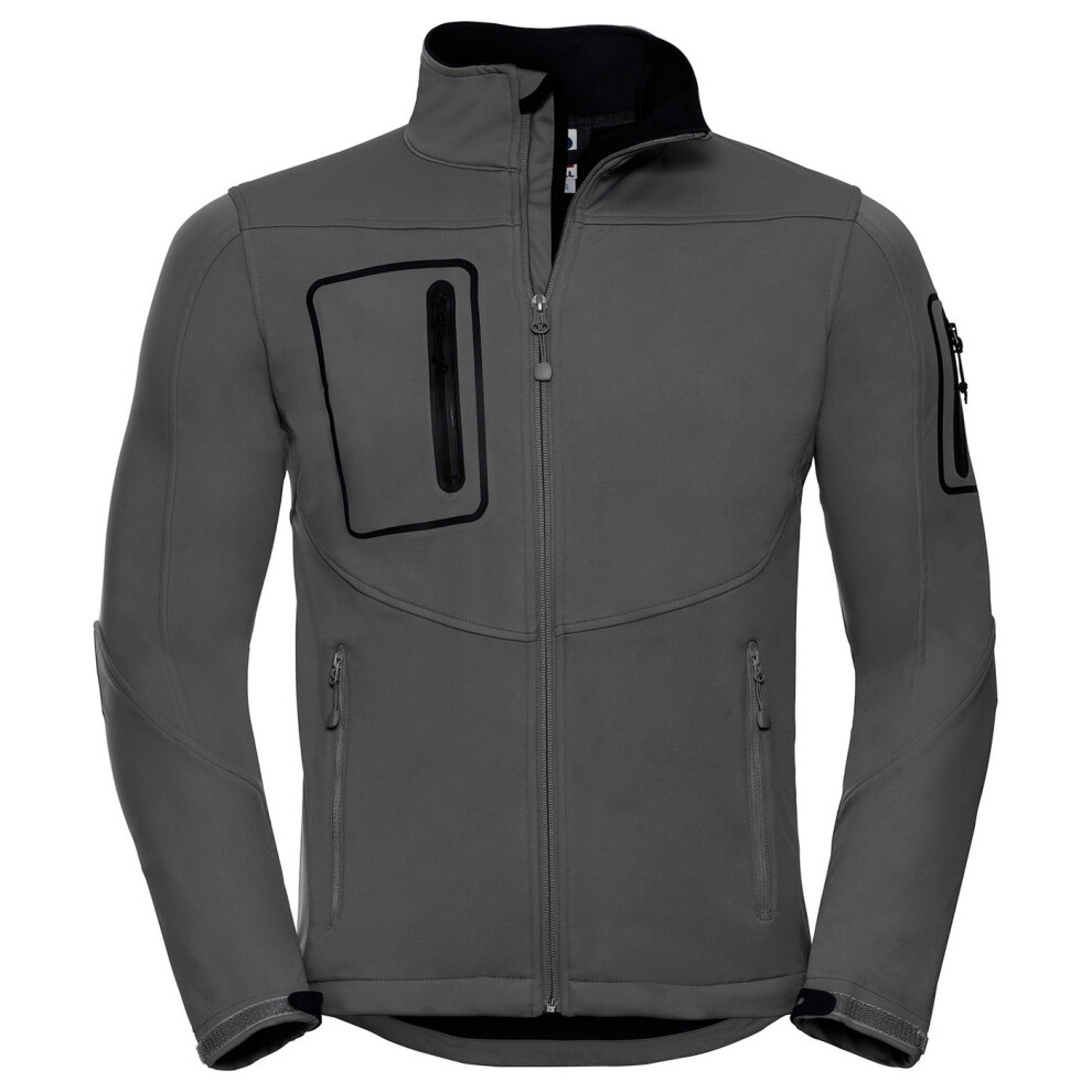 Russell (Xl, Titanium) Mens Sports Soft Shell Jacket