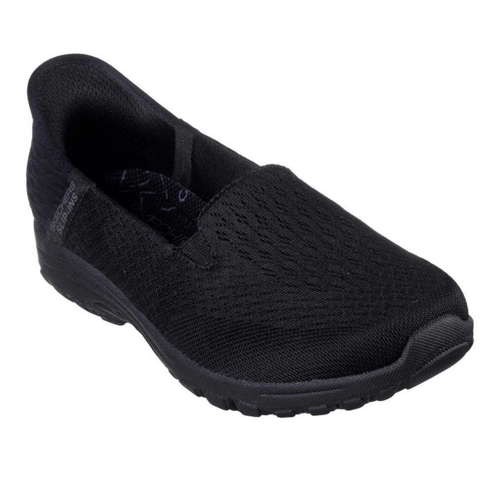 Skechers (3 Uk, ) Womens/Ladies Reggae Fest 2.0 - Guiding Wide Shoes Black
