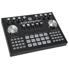 K1 Live Sound Card Portable Sound Card Profession Adjustable Volume Audio for Music Recording