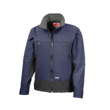 (2XL, Navy/Black) Result Mens Softshell Activity Waterproof Windproof Jacket