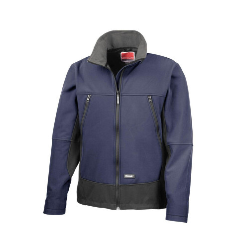 Result (2XL, Navy/Black) Result Mens Softshell Activity Waterproof Windproof Jacket