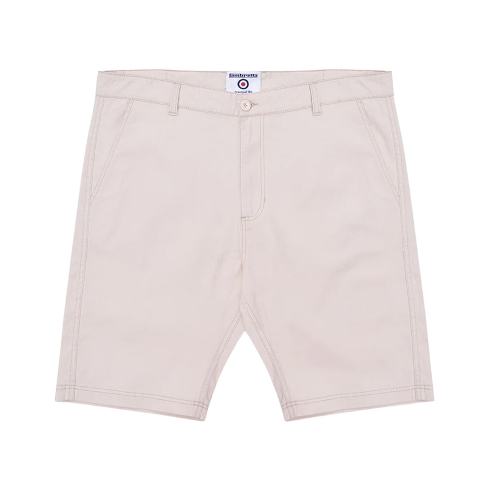 Lambretta (36R, Stone) Mens Chino Shorts