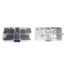 250Pcs Terminal Housing Header Wire Connector with 66Pcs DIP IC Sockets Adaptor Solder Type Socket Kit