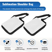2 Stuks Sublimatietassen Sublimatie Crossbody Tas Lege Sublimatie Schoudertas Sublimatie Lege Tas voor Verjaardag
