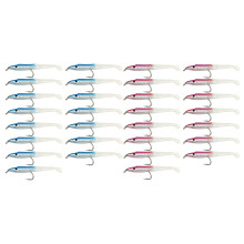 SUNMILE Fake Fishing Lure Sea Fishing Lure Bait with Hook Eel Bionic Bait 5cm/0.6G T Tail 30Pcs &