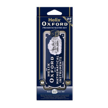 Helix Oxford Premium Maths Set - Ideal for Secondary High School & College Mathematics and Science - 11 Piece Maths & Geometry Set - School Supplies