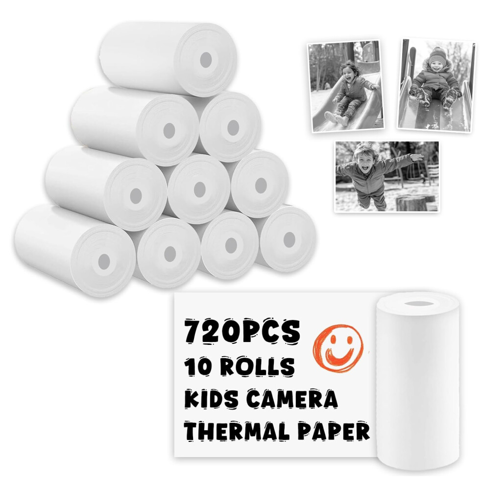 Photos - Office Paper 720 Pcs HD Photo Paper for Kids Camera, Print Kids Camera Pier Rolls Compatible with Most Kids Cameras, Kids Digital Camera