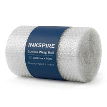 Inkspire Bubble Wrap Roll 300mm x 10m – Lightweight & Durable Air Bubbles Protective Packaging Essential for Moving House, Parcel Shipping, Storage